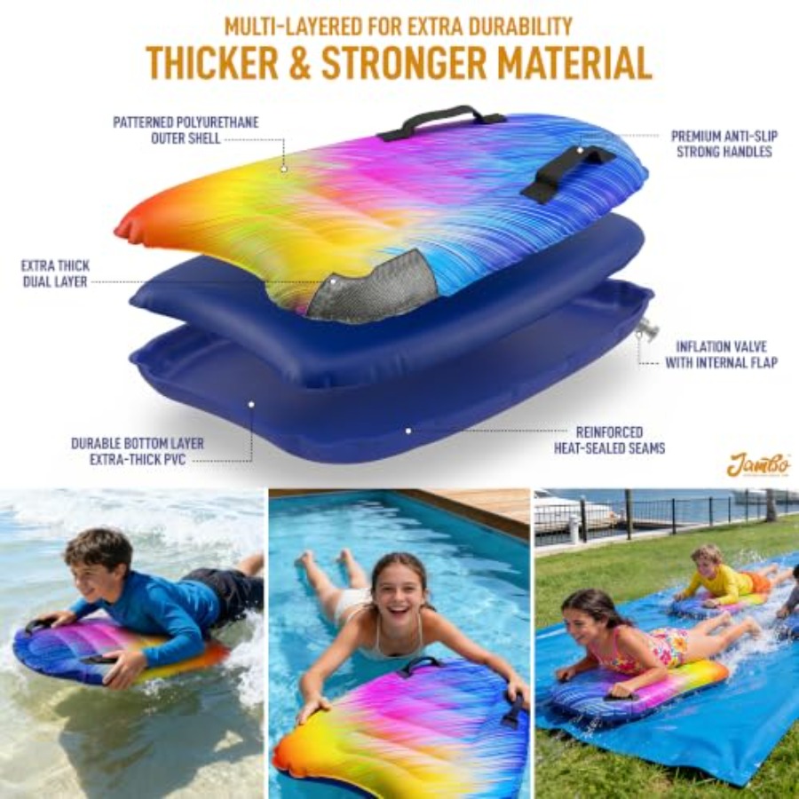 4 Pack Inflatable Surf Body Bo - огляд і ціна Bodyboard Boogie Board